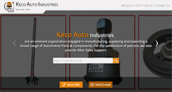 Desktop Screenshot of kecoautoindustries.com
